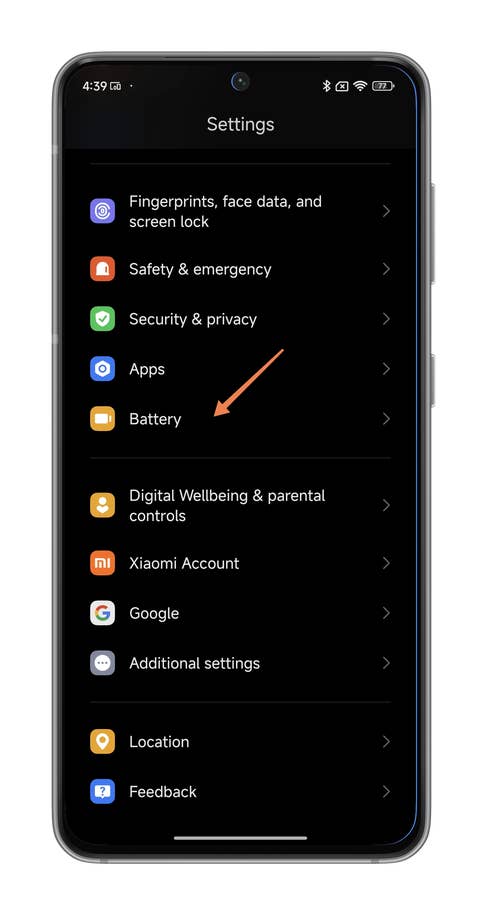 HyperOS screenshots on how to optimize the battery life of your Xiaomi smartphone.