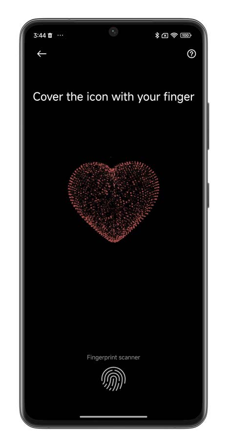 HyperOS screenshot showing how to measure your BPM with your Xiaomi smartphone.