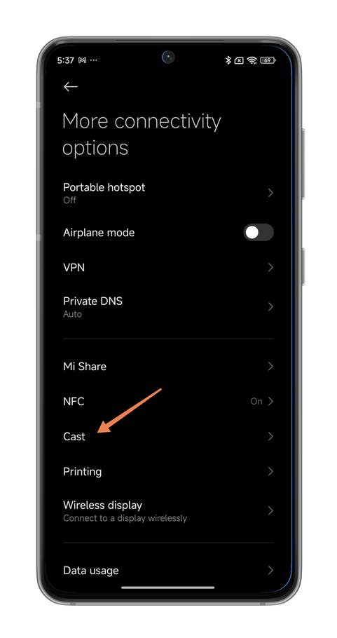 HyperOS screenshots on casting your Xiaomi smartphoneu0027s screen.