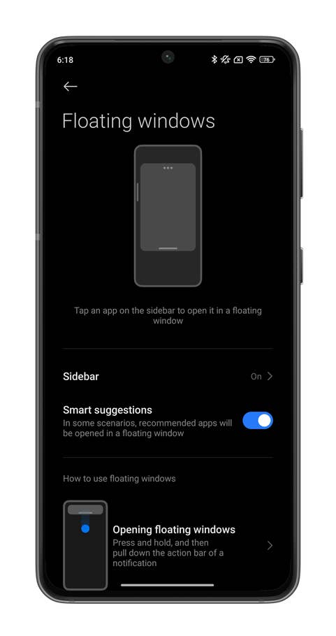 A floating window in HyperOS as seen in the Xiaomi 14.