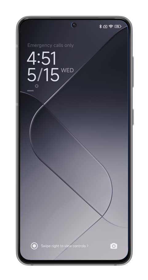 HyperOS screenshots on how to use lock screen shortcuts.