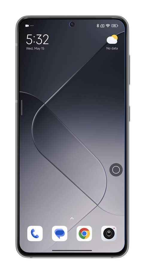 HyperOS screenshots on using the Quick Ball shortcut.