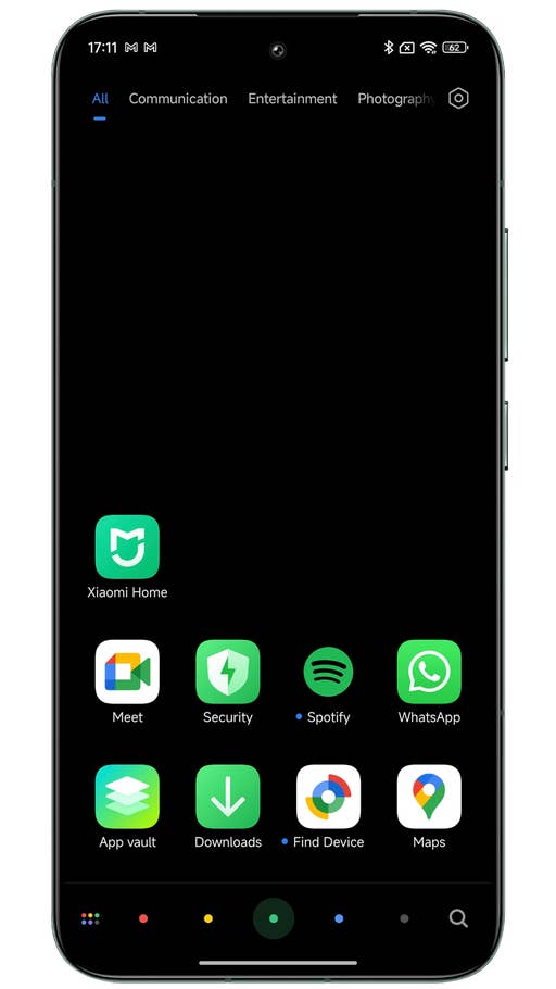 This app sorting feature by color is really cool