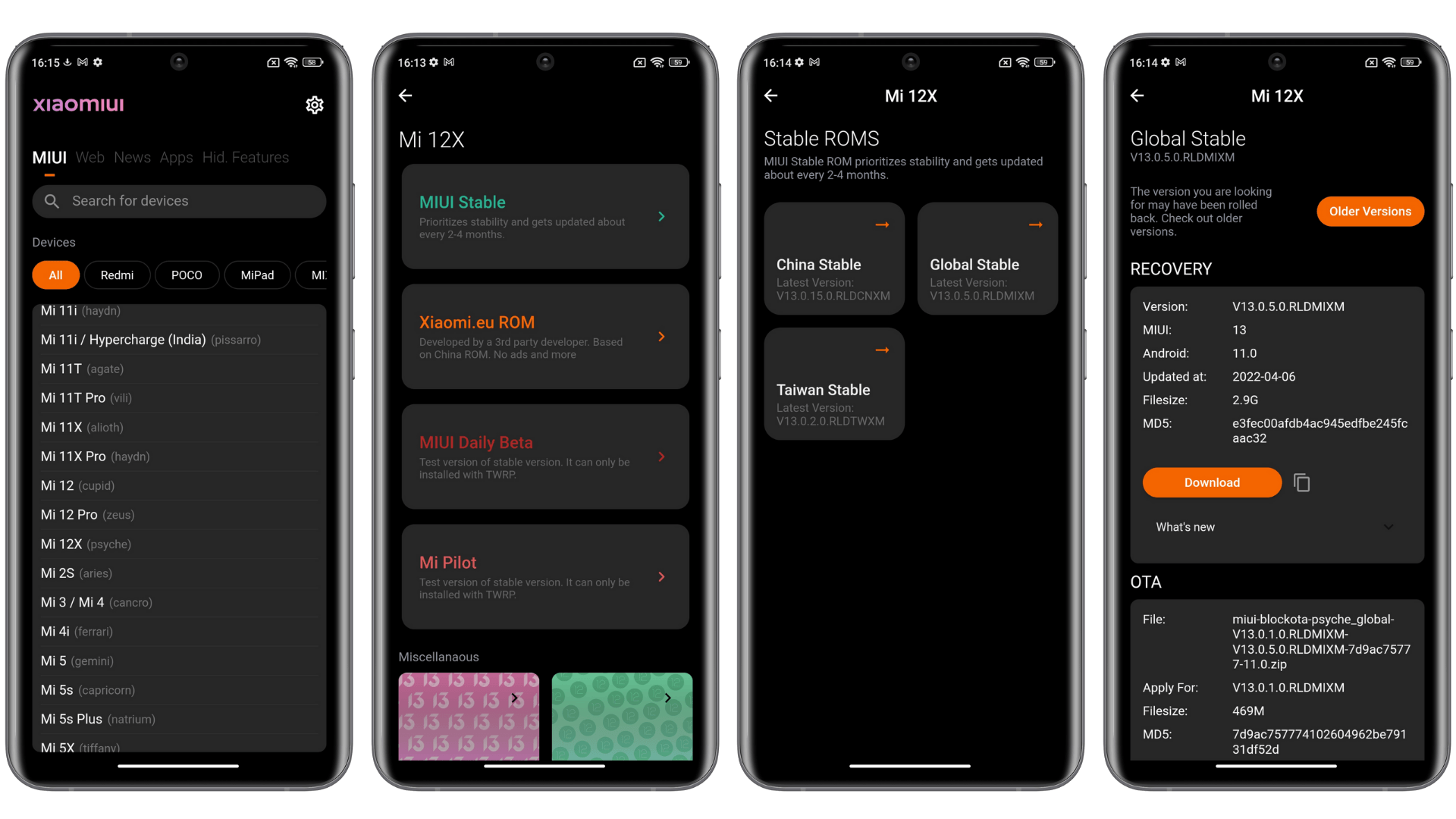 Xiaomi MIUI 13 Mettre à jour mannuellement
