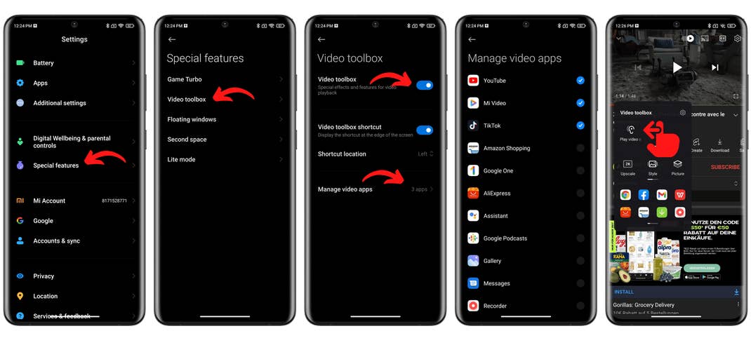 xiaomi miui how to watch youtube phone locked