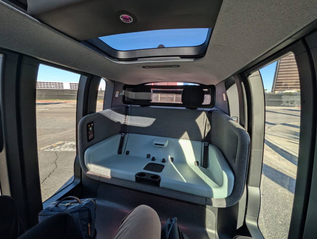 A Zoox from the inside